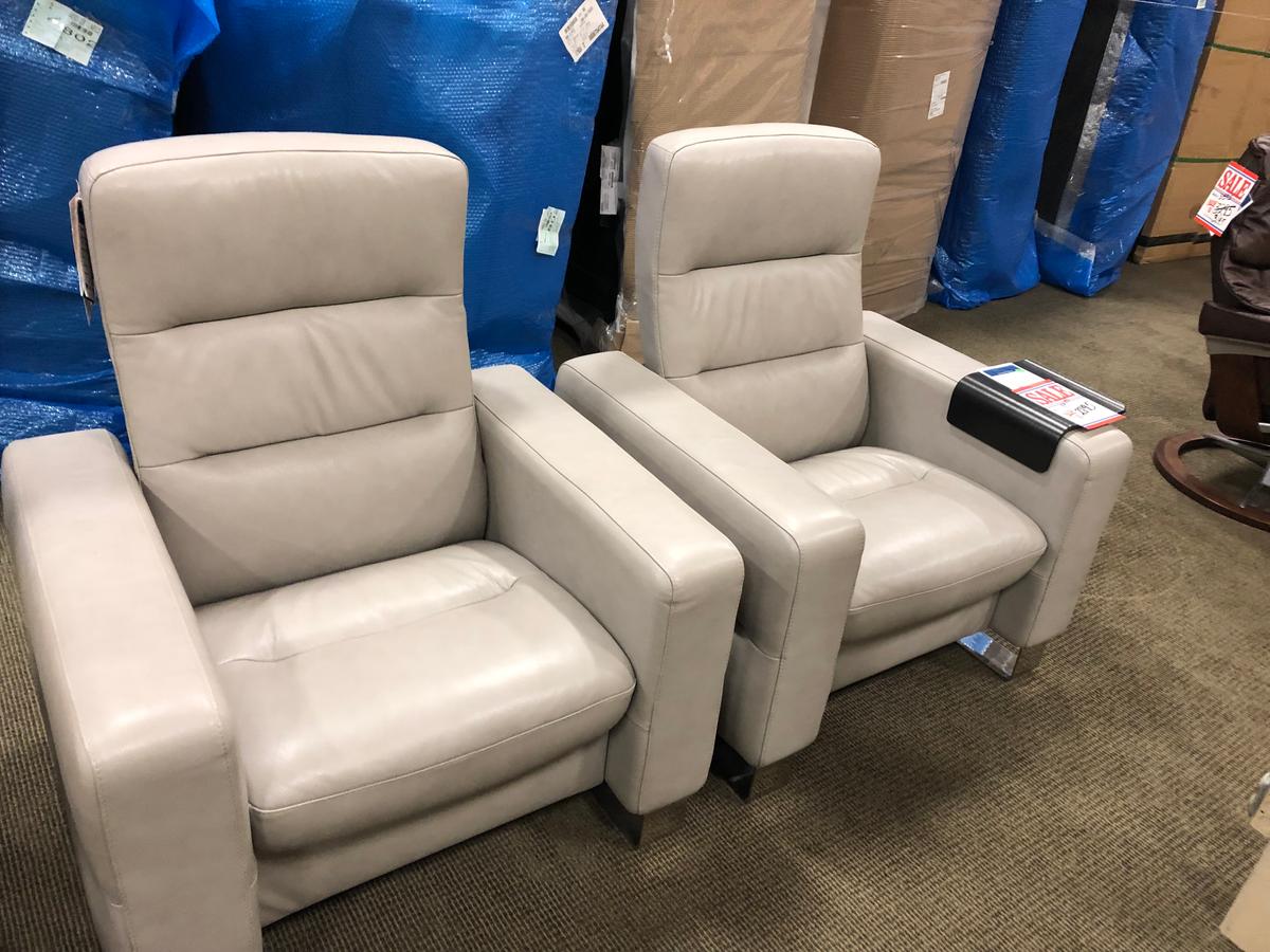 Wave Chairs, Silver Grey Wenge Wood (2 available)